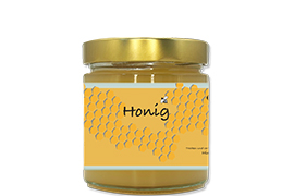 Honigetikett klassisch Nr.07 250g rechteckig 