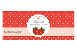 Design rechteckig Erdbeere