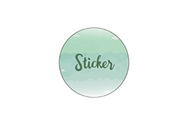 Selbstgestaltung - Sticker 40mm