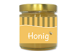 Honigetikett modern Nr.16 500g rechteckig 