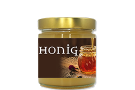 Honigetikett Natur Nr.14 250g rechteckig 