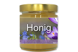 Honigetikett Natur Nr.16 500g rechteckig 