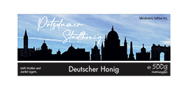 Design Stadthonig Potsdam blauer Himmel 500g rechteckig