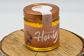 Etiketten mit Kupferveredelung