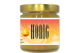 Honigetikett klassisch Nr.12 500g rechteckig 