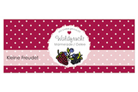 Design rechteckig Waldfrucht