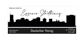 Design Stadthonig Essen weißer Himmel 500g rechteckig