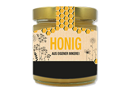 Honigetikett modern Nr.07 C 500g