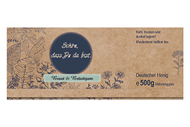 Design Hochzeitsetikett Nr.01 A 500g rechteckig 