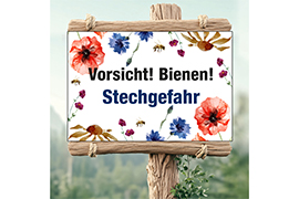 Vorsicht! Bienen! Stechgefahr Floral 05
