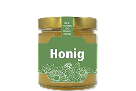 Honigetikett modern Nr.08 A 250g