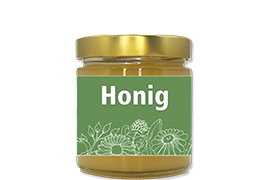 Honigetikett modern Nr.08 250g rechteckig 
