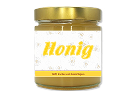 Honigetikett modern Nr.03 500g rechteckig 