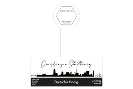 Design Stadthonig Duisburg weißer Himmel 500g mit Gewährverschluss 