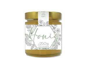 Honigetikett modern 250g mit Gewährverschluss - Nr.49 B