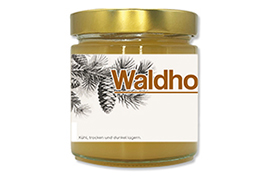 Honigetikett Waldhonig 500g rechteckig - Nr. 3