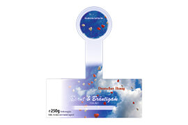 Design Hochzeitsetikett Nr.12 B 250g mit Gewährverschluss