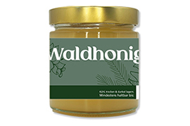 Honigetikett Waldhonig 500g rechteckig - Nr. 1