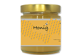 Honigetikett klassisch Nr.06 500g rechteckig 