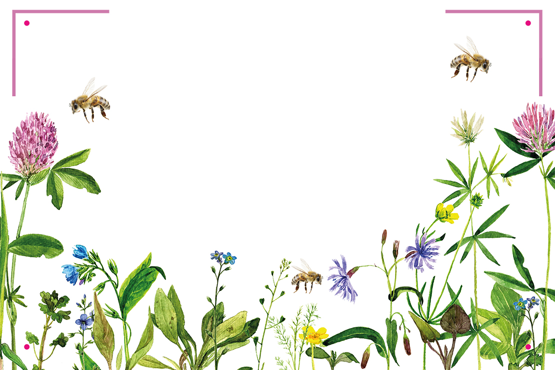 Schild zum Personalisieren Floral 02