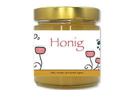 Honigetikett modern Nr.36 500g rechteckig 