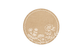 Etikett - neutral rund Nr.03