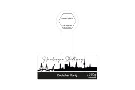 Design Stadthonig Hamburg weißer Himmel 250g mit Gewährverschluss 