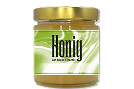 Honigetikett klassisch Nr.04 500g rechteckig 