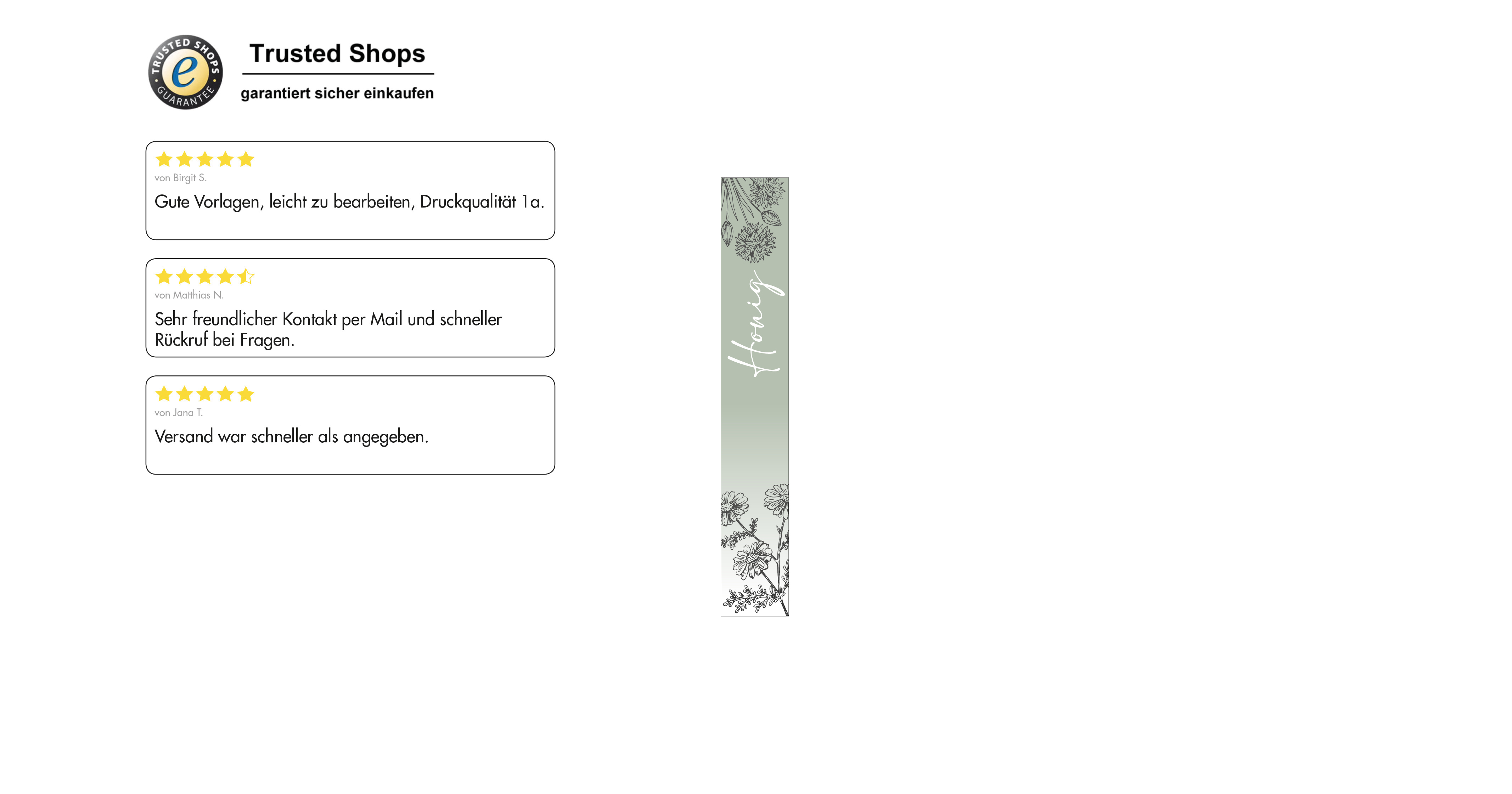 Siegelstreifen modern Nr.49 rechteckig