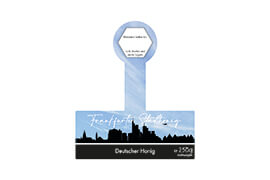 Design Stadthonig Frankfurt blauer Himmel 250g mit Gewährverschluss 