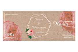 Design Hochzeitsetikett Nr.08 A 500g rechteckig 