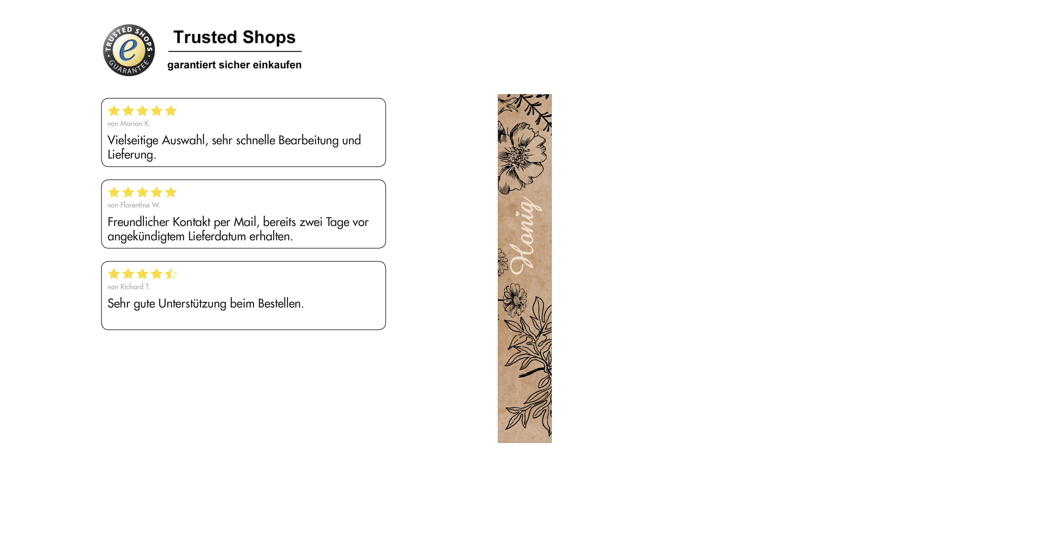 Siegelstreifen modern Nr.46 rechteckig