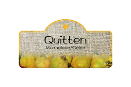 Design Leinenstruktur Quitte konturgestanzt