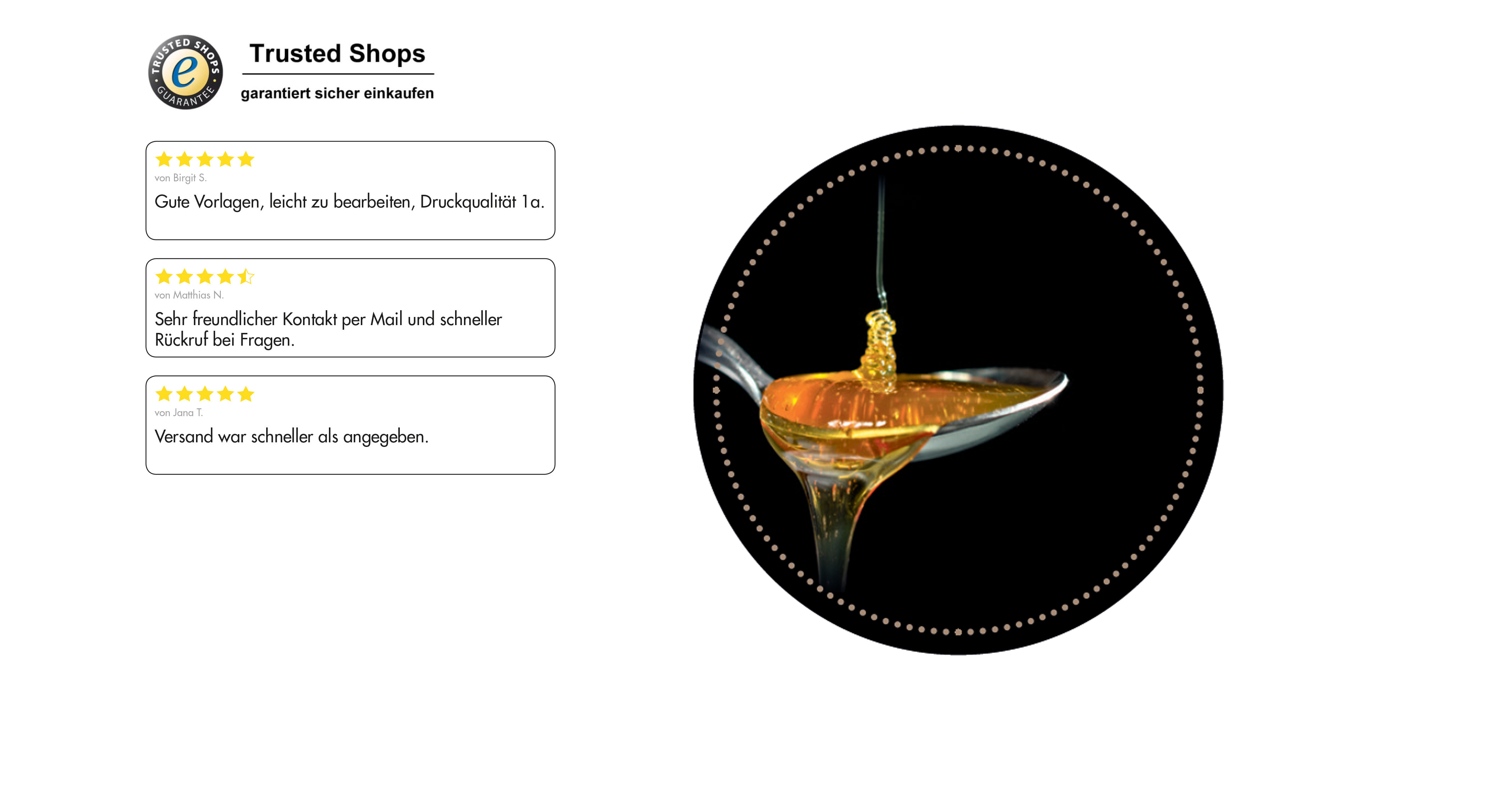 Etikett - neutral rund Nr.18
