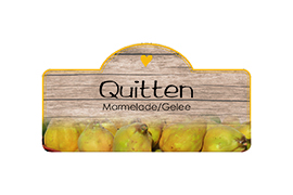 Design Holzstruktur Quitte konturgestanzt