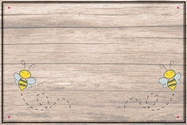 Schild zum Personalisieren in Holzoptik