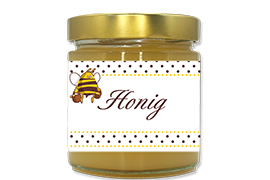 Honigetikett klassisch Nr.17 500g rechteckig 