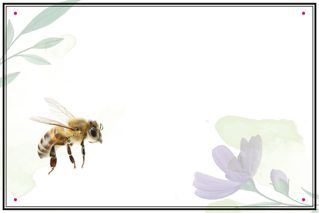 Schild zum Personalisieren Floral 04
