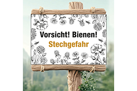 Vorsicht! Bienen! Stechgefahr Floral 04