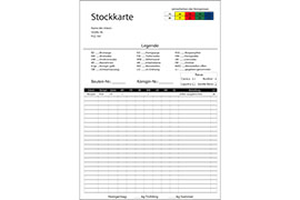 Stockkarten Reiß- und Wetterfest