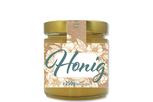 Honigetikett modern 250g mit Gewährverschluss - Nr. 51 B