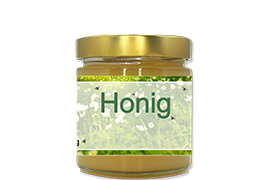 Honigetikett Natur Nr.24 250g rechteckig 