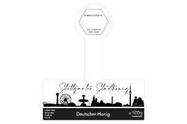 Design Stadthonig Stuttgart weißer Himmel 500g mit Gewährverschluss 