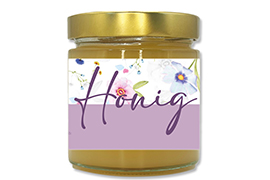 Honigetikett modern 500g rechteckig - Nr. 55