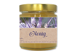 Honigetikett modern Nr.37 500g rechteckig 