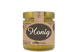 Honigetikett modern 250g mit Gewährverschluss - Nr. 46 B