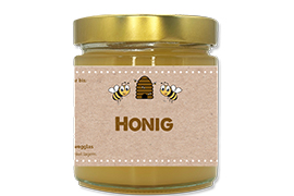 Honigetikett klassisch Nr.18 500g rechteckig 