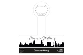 Design Stadthonig Mainz weißer Himmel 500g mit Gewährverschluss 