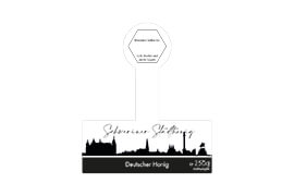 Design Stadthonig Schwerin weißer Himmel 250g mit Gewährverschluss 