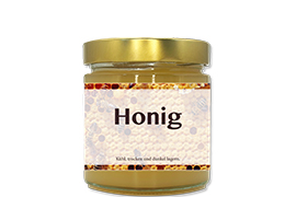 Honigetikett Natur Nr.25 250g rechteckig 